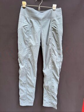 Light Gray Blue Women's Active Cargo Pants